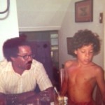 Pop and Me as kid